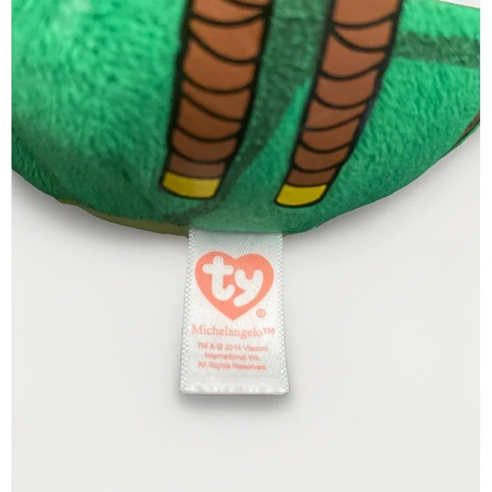 MICHELANGELO • TY Beanie Ballz Teenage Mutant Ninja Turtles TMNT Plush‎ Ball 4